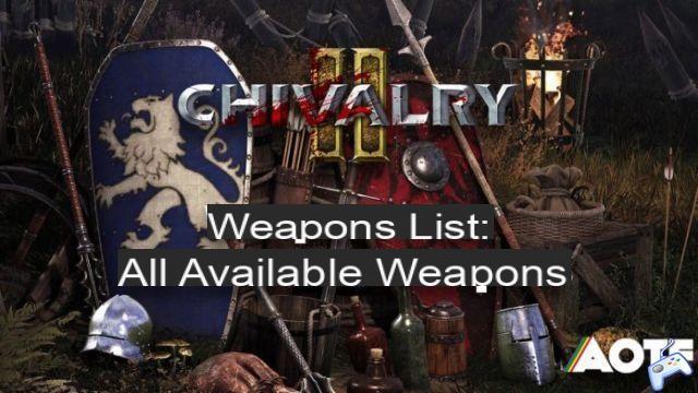 Chivalry 2 Weapons List: All Weapons Available