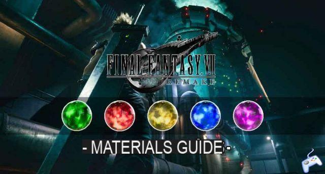 Final Fantasy 7 Remake guide the list of all materia and summons to find and obtain in the game