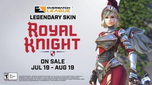 The new skin of Royal Knight Mercy revealed in Overwatch