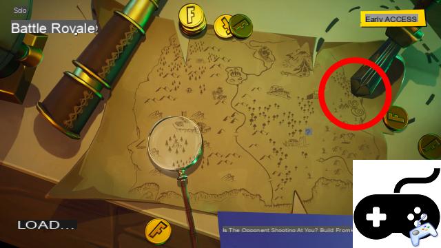 Challenge Search where the knife points on the Treasure Map loading screen, Week 6 Season 8