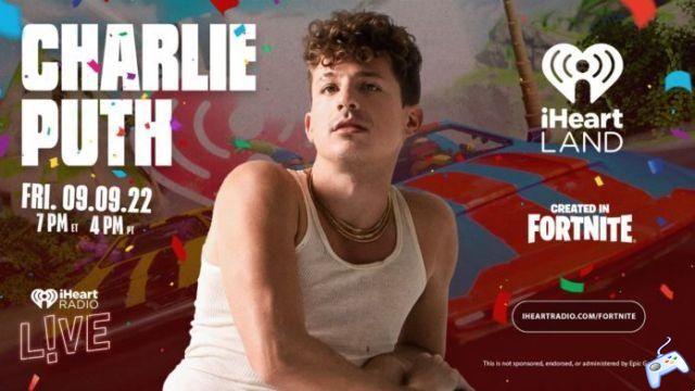 How to watch the Charlie Puth Fortnite #iHeartLand event
