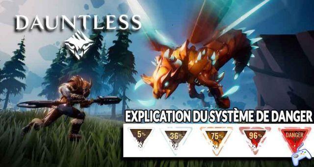 Dauntless guide what is the percentage at the top of the screen for? Explanation of the danger!