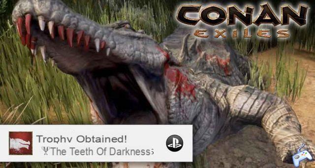 Conan Exiles where is the giant crocodile for the trophy the teeth of darkness