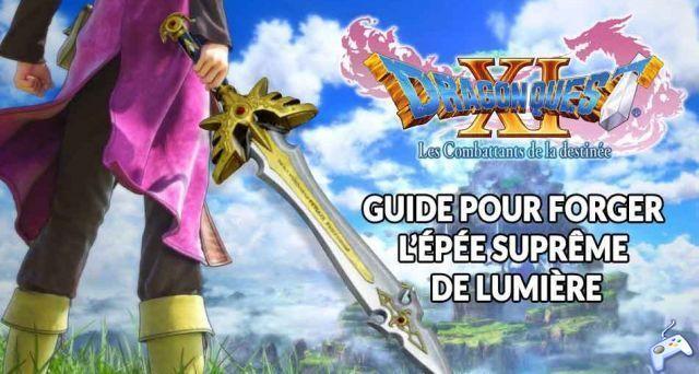 Guide Dragon Quest 11 how to forge the supreme sword of light (the best sword in the game)