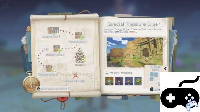 Guide Genshin Impact 2.0 Lost Riches: Treasure Areas 1,2,3 et 4 + First Special Treasure Location