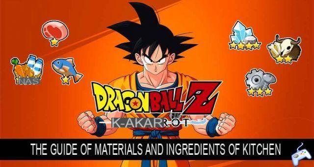 The full list of all ingredients and materials to find in Dragon Ball Z Kakarot