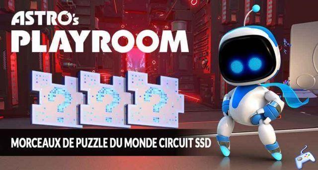 Astro's Playroom PS5 the guide to find all SSD circuit puzzle pieces