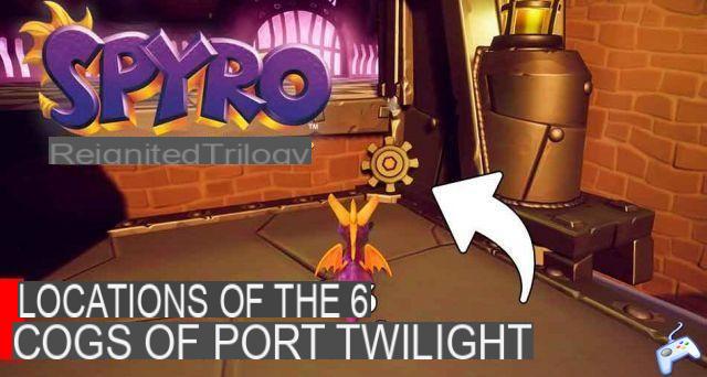 Spyro Reignited Trilogy guide where the 6 Twilight Harbor cogs are located