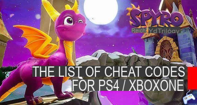 Guide Spyro Reignited Trilogy the list of cheat codes (cheats codes)