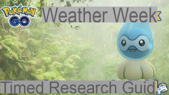 Pokémon GO Weather Week Scheduled Research Tasks and Rewards (Daily Menu)