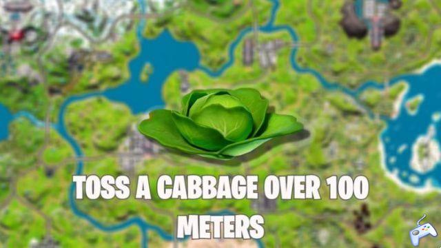 Fortnite: easy way to throw cabbage 100 meters or more in a single throw