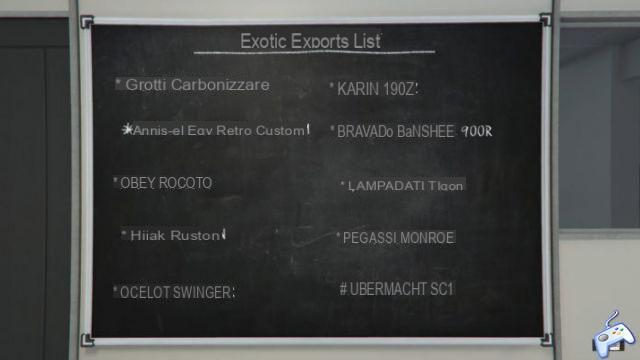 GTA Online Exotic Export List: How to Find All Cars