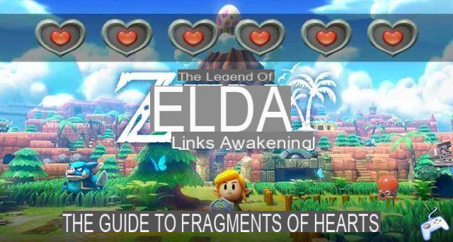 Guide Zelda Link's Awakening on Nintendo Switch where all the heart fragments are