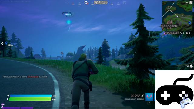 Where are the flying saucers in Fortnite Season 7 Chapter 2?