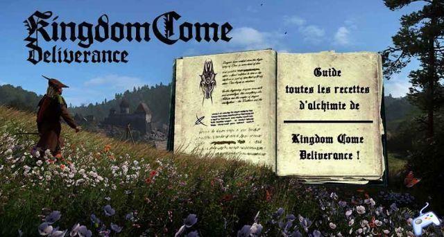 Kingdom Come Deliverance list of all alchemy recipes how to make potions