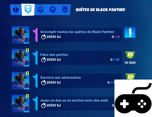 Solution of all Black Panther quests - Fortnite Chapter 2 Season 5